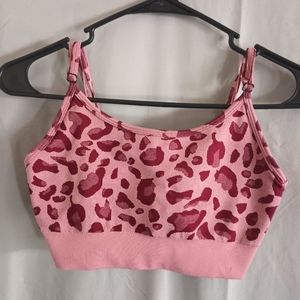 Leopard sports bra